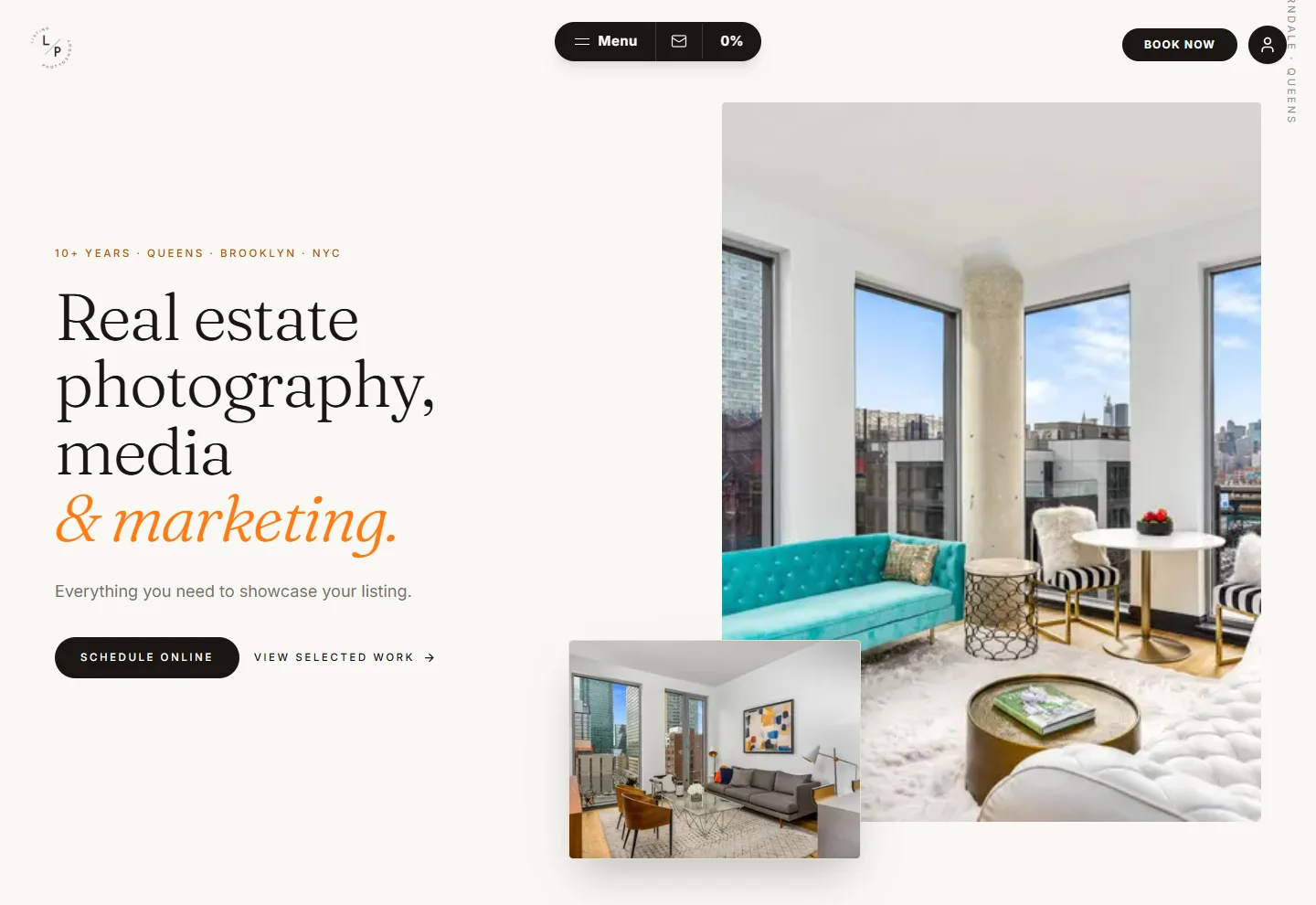 Listing Photoshoot website designed by Interstate Rankers